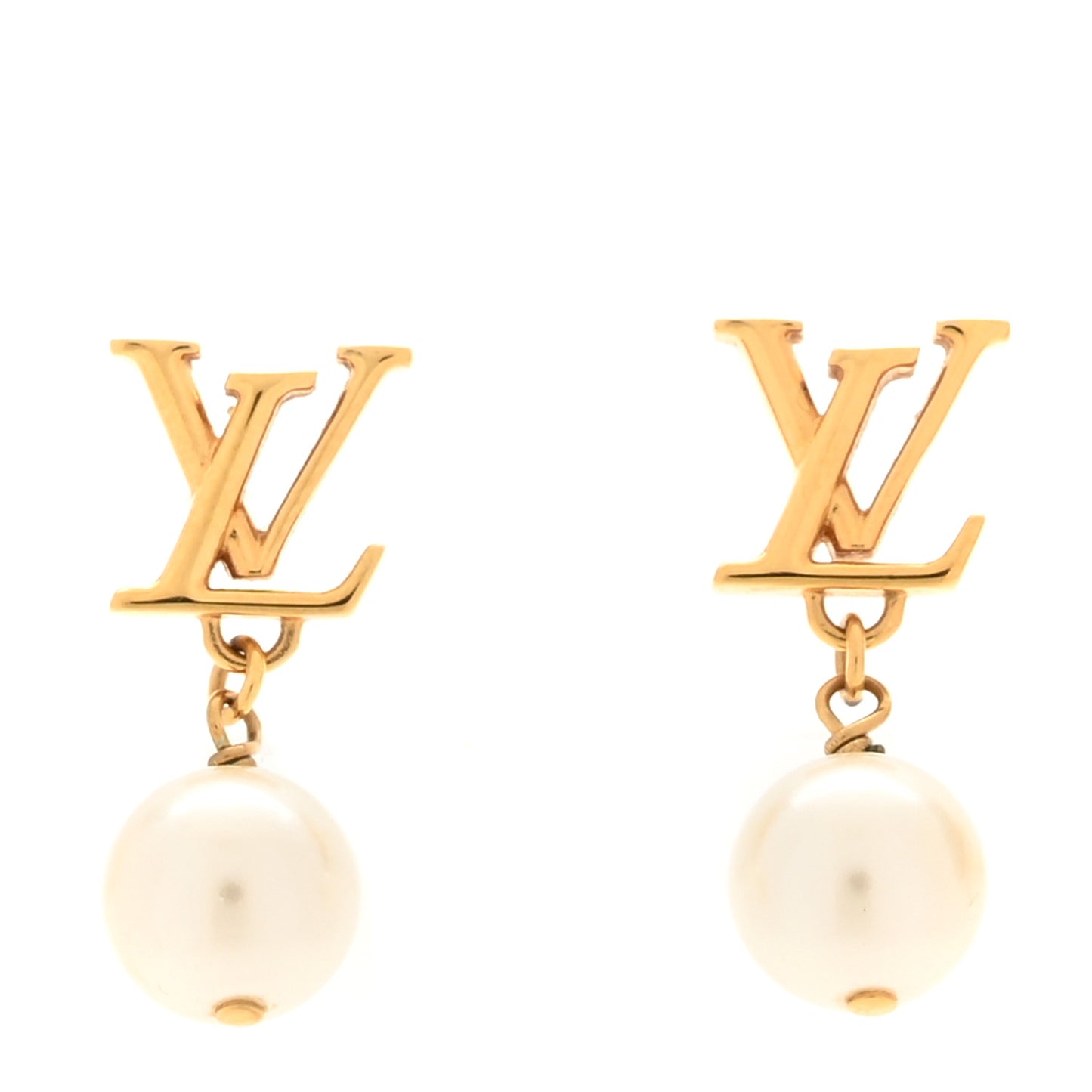 Pearl LV Louisa Iconic Earrings Gold