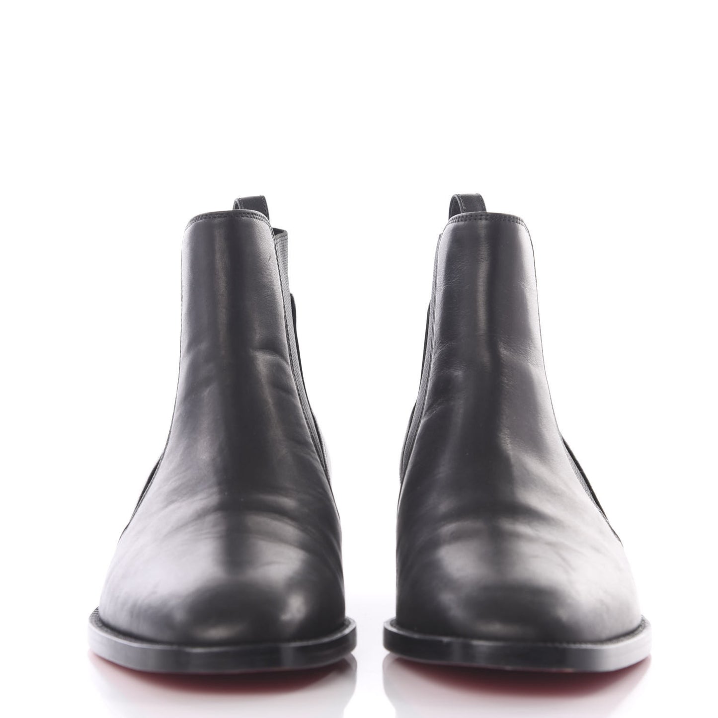 Calfskin Ingrassato Womens Marmada Flat Chelsea Boots 35.5 Black