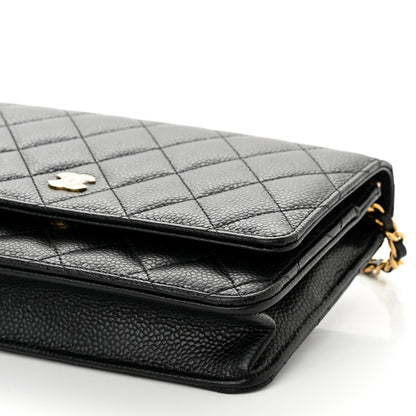 Chanel Caviar Quilted Wallet On Chain WOC Black 11 of 12