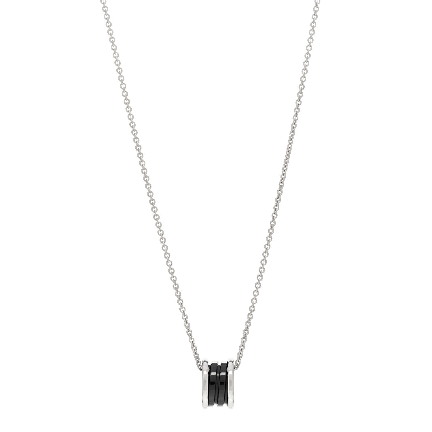 Bulgari Sterling Silver Ceramic Save The Children Pendant Necklace 1 of 4