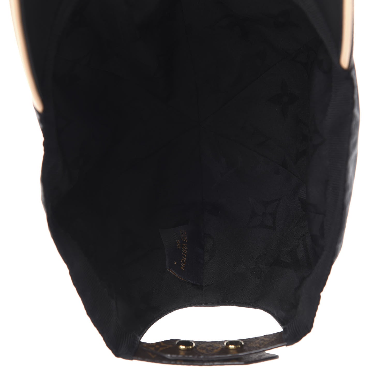Louis Vuitton Polyester Silk Monogram LV Get Ready Cap M Black 6 of 6