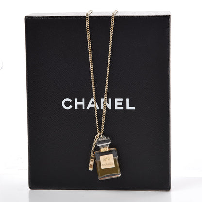 Chanel Resin Perfume Bottle CC Necklace 7 of 7