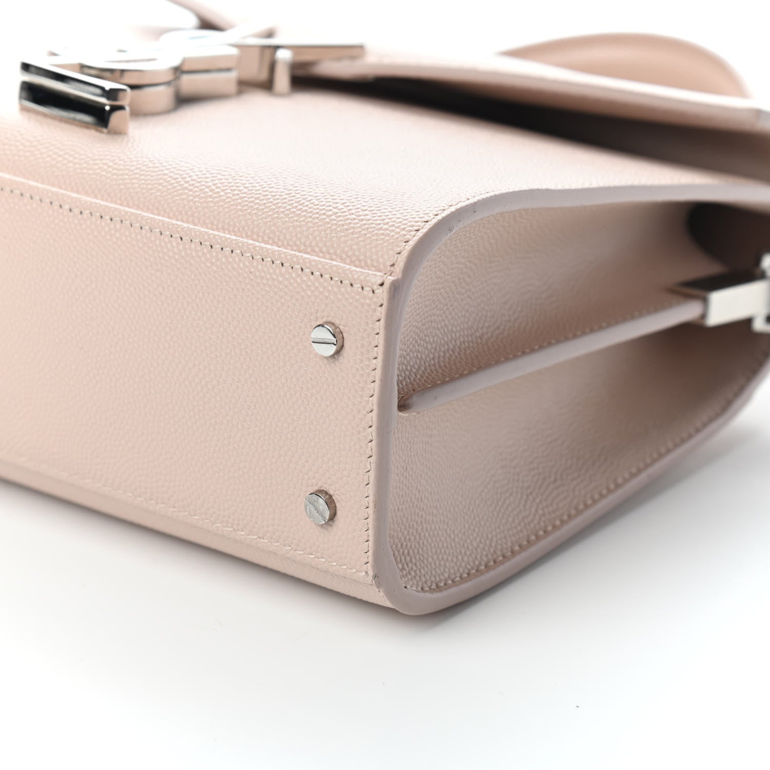Saint Laurent Grain de Poudre Mini Classic Monogram Cassandra Top Handle Marble Pink 6 of 6