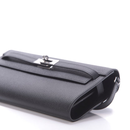 Hermes Epsom Kelly Wallet To Go Black 7 of 9