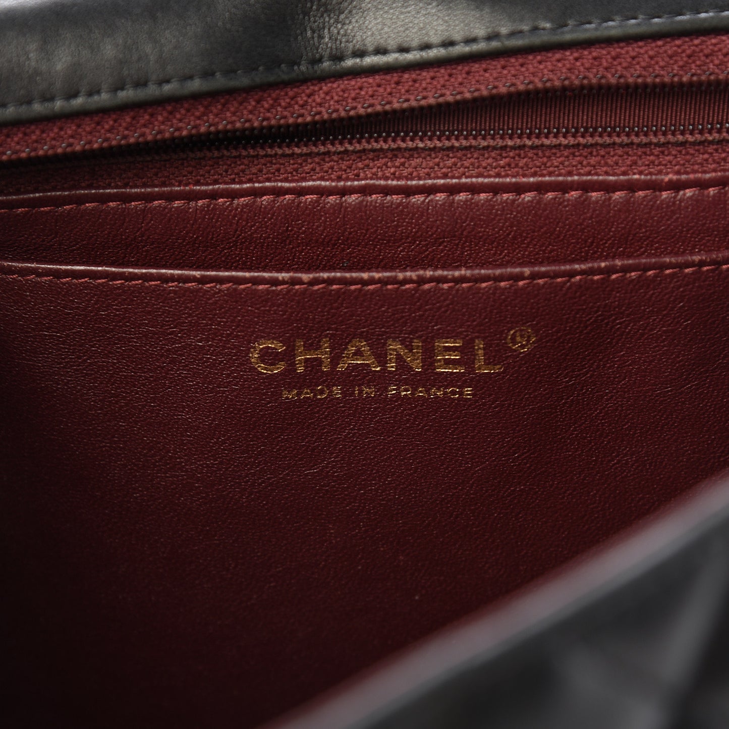 Lambskin Quilted Jumbo Single Flap Black