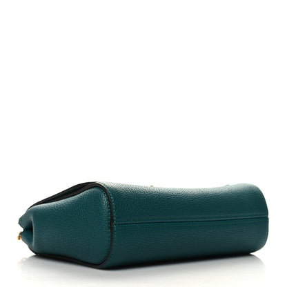 Mulberry Small Classic Grain Calfskin Small Lily Flap Ocean Green 4 of 10