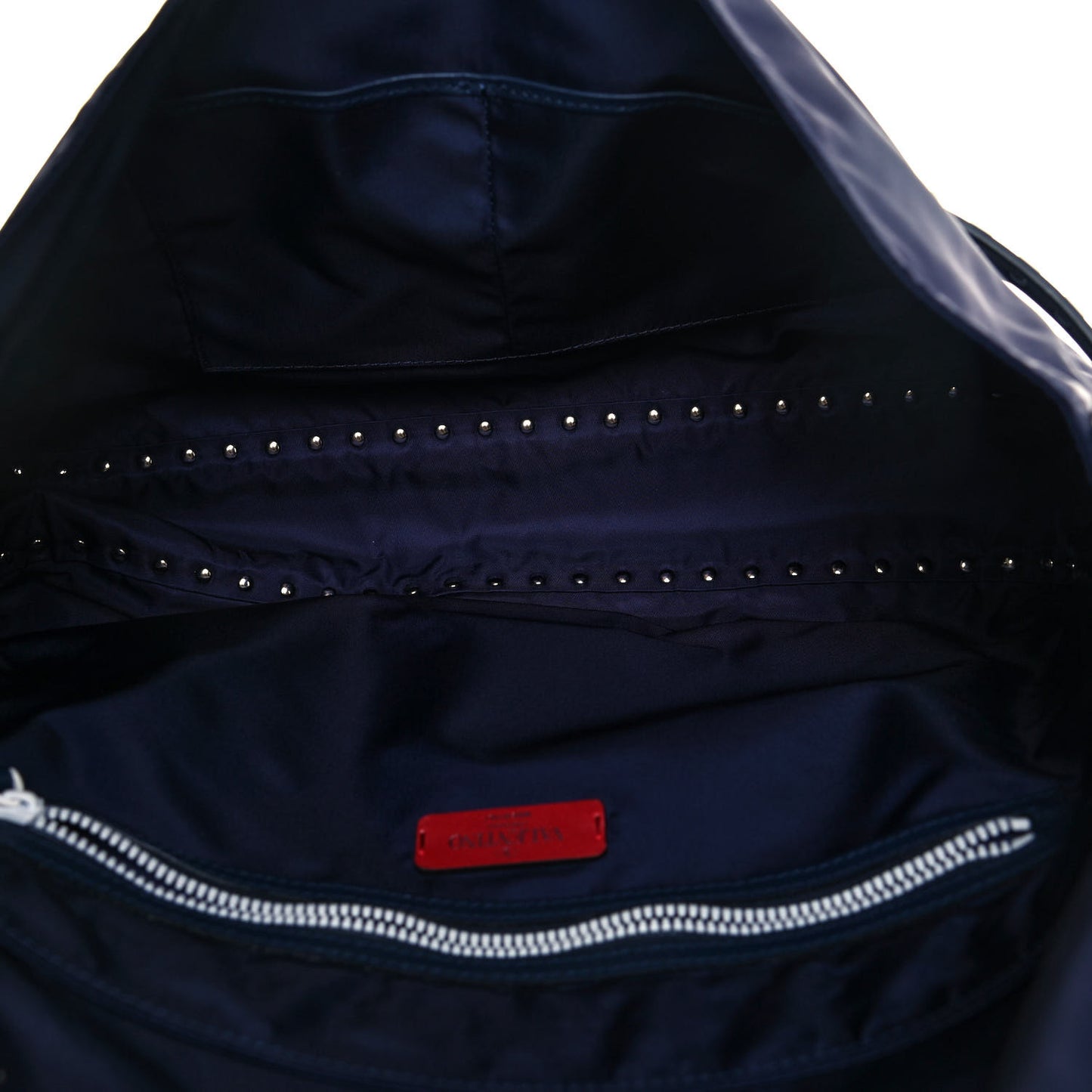 Nylon Free Rockstud Messenger Bag Marine