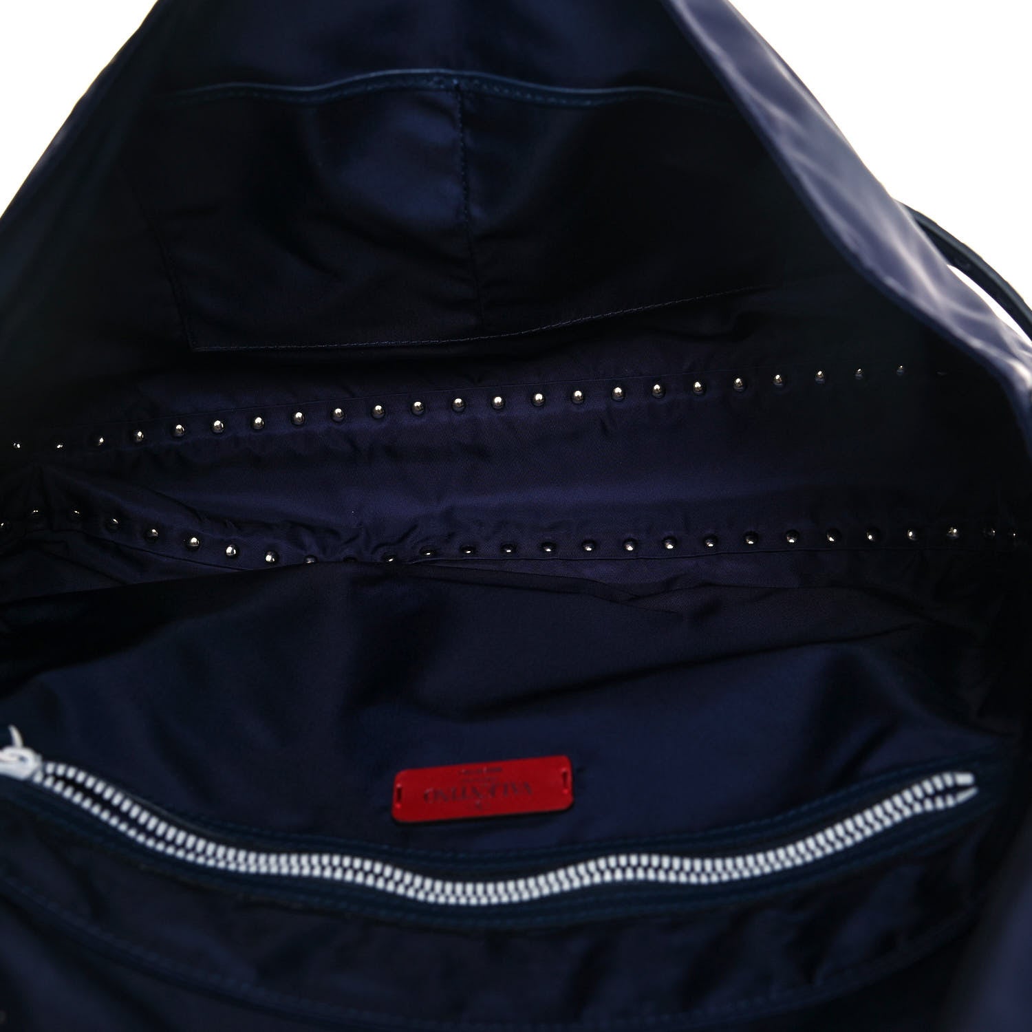 Valentino Garavani Nylon Free Rockstud Messenger Bag Marine 5 of 11