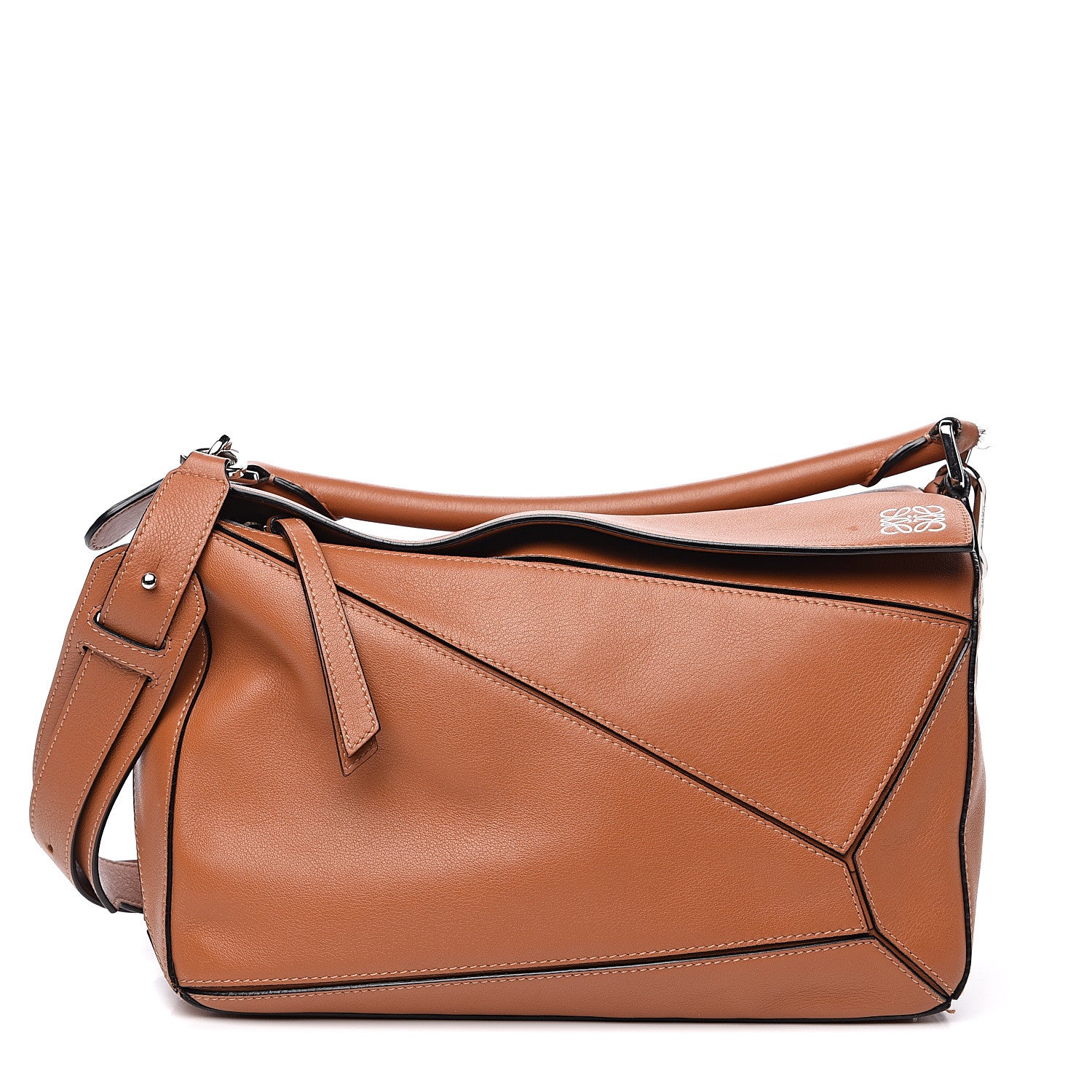 Loewe Calfskin Medium Puzzle Bag Tan 2 of 13