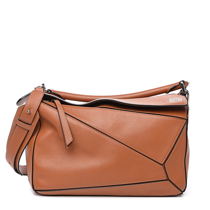 Loewe Calfskin Medium Puzzle Bag Tan 2 of 13