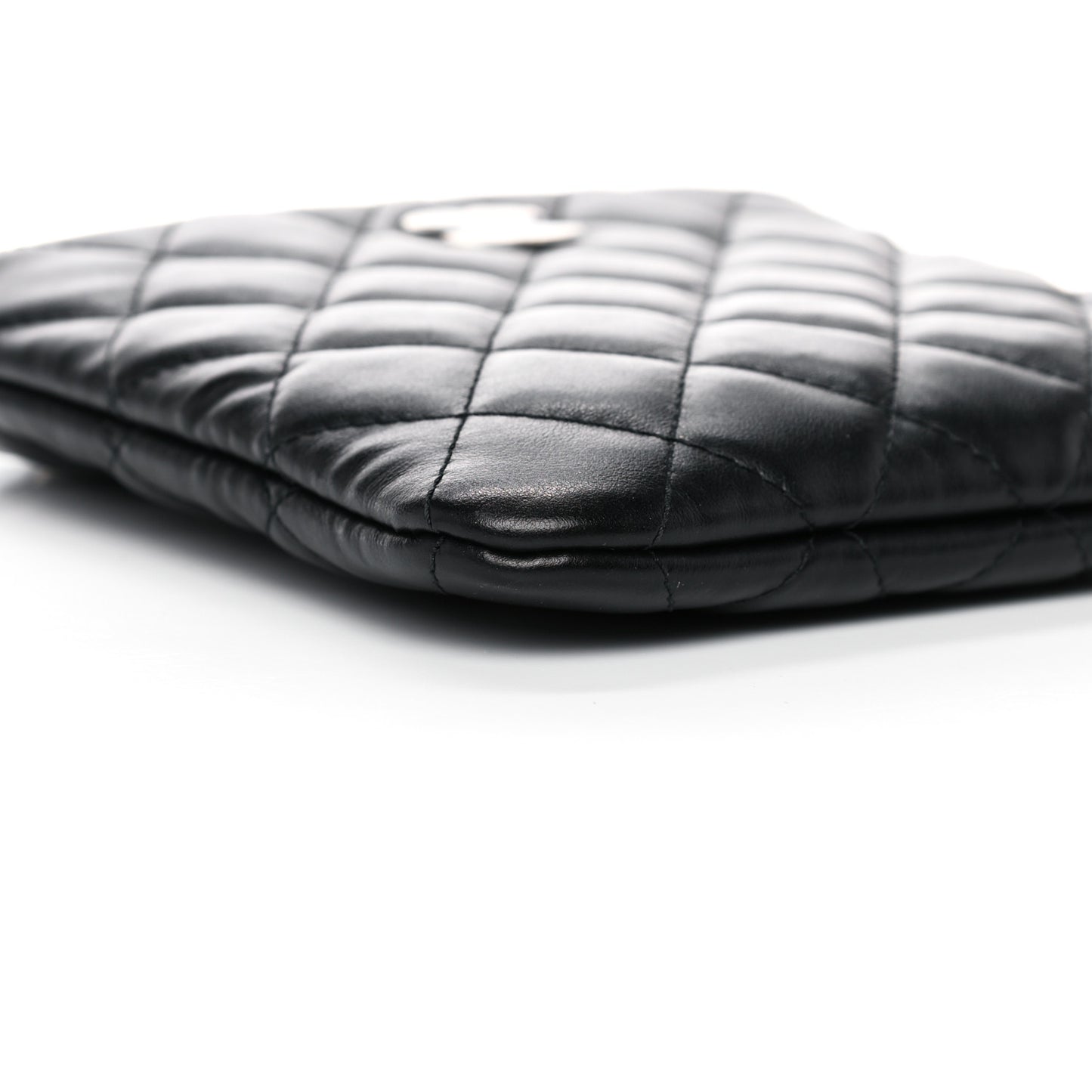 Lambskin Quilted Crossbody Bag Black