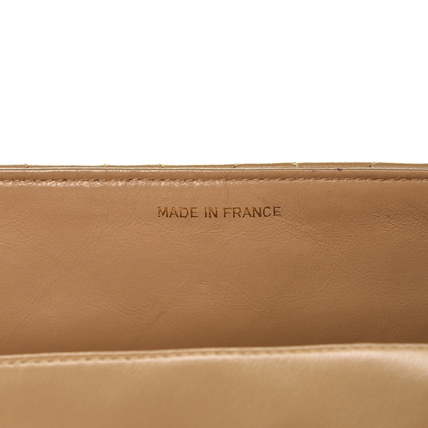 Chanel Lambskin Quilted Medium Single Flap Beige 8 of 17