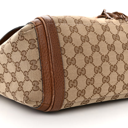 Gucci Monogram Calfskin Medium Bella Flap Bag Brown 9 of 19