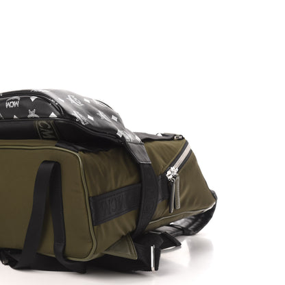 MCM Nylon Visetos Medium Jemison 2-in-1 Backpack Loden Green 8 of 9