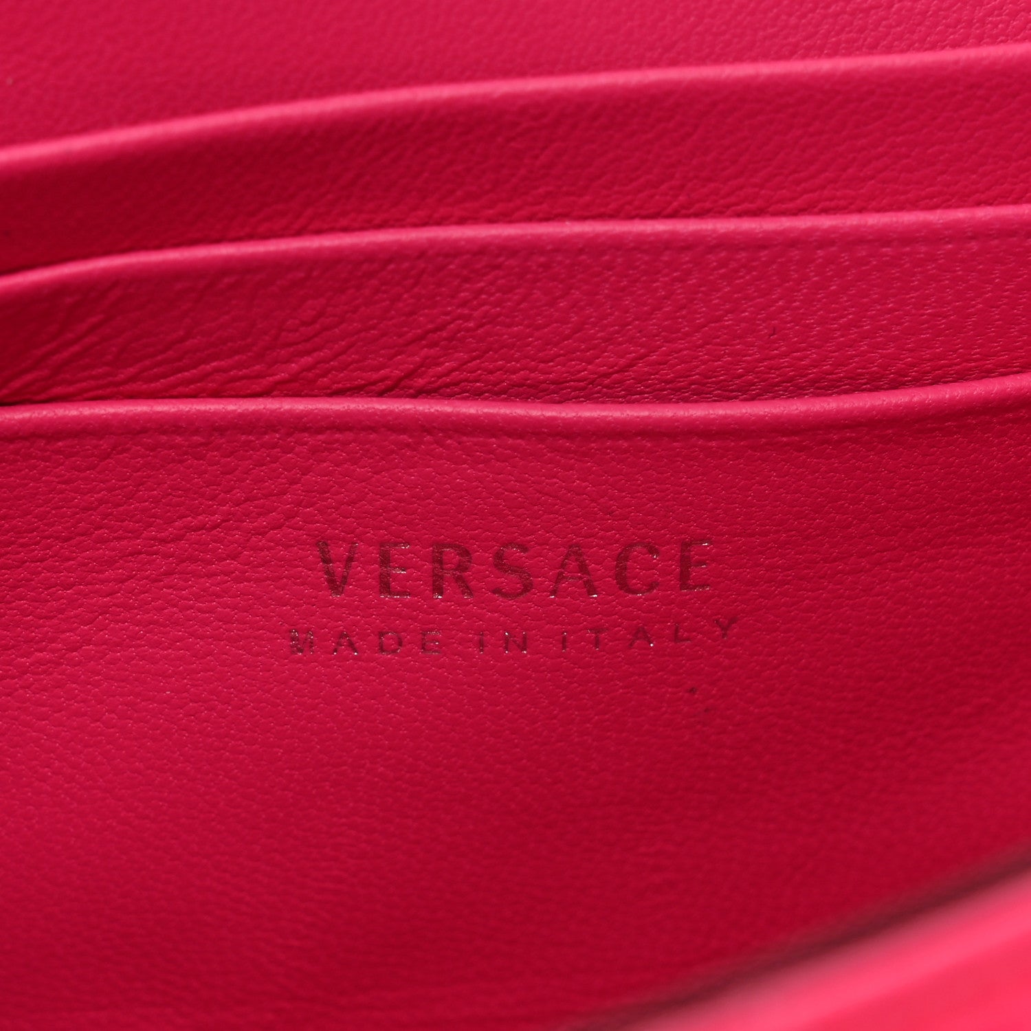 Versace Patent Quilted Virtus Shoulder Bag Pink 7 of 14