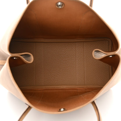 Hermes Toile Negonda Garden Party 36 MM Tote Etoupe Biscuit 5 of 9