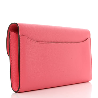Hermes Evercolor Constance Long Wallet Rose Azalee 3 of 8