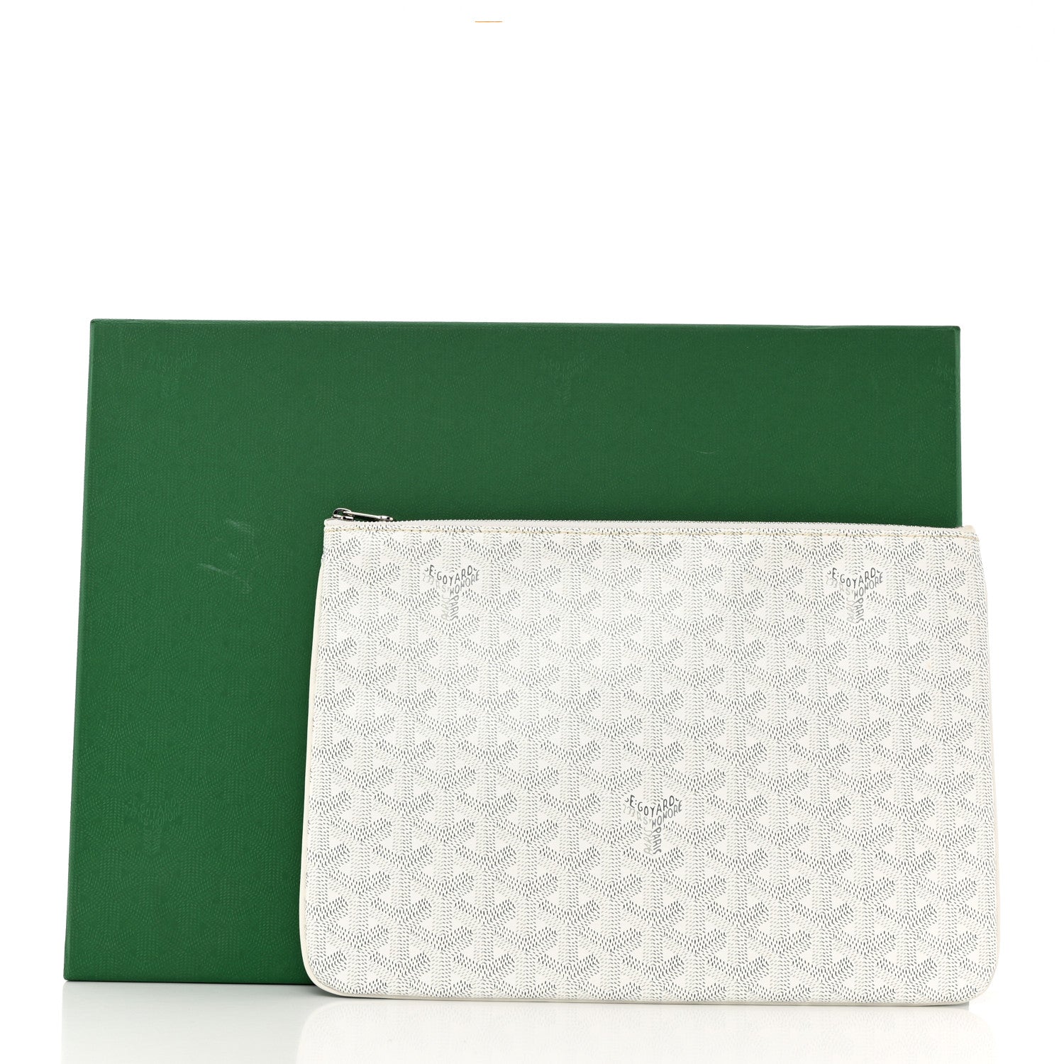 Goyard Goyardine Senat Pochette MM White 9 of 9