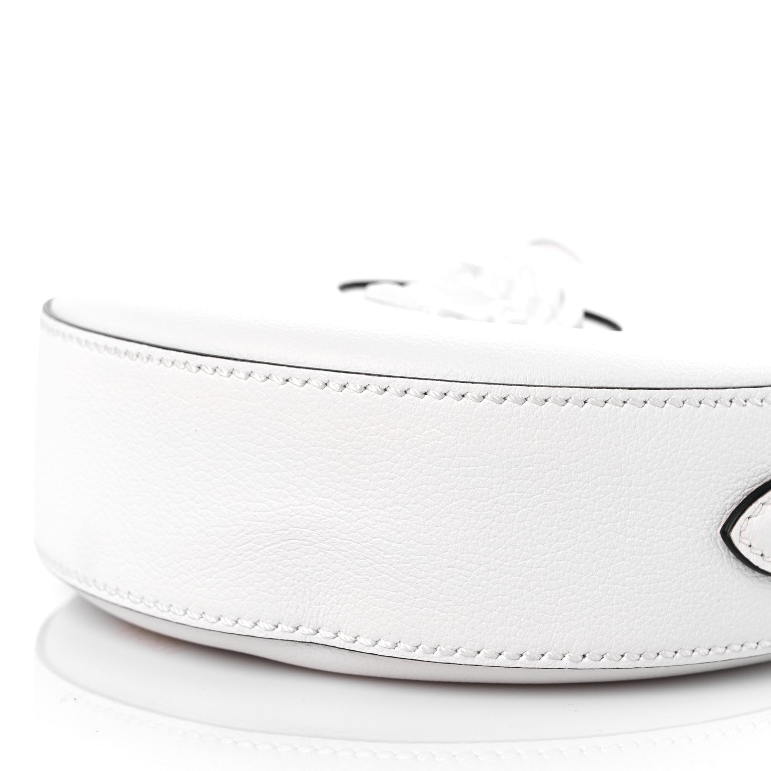 Versace Calfskin La Medusa Round Camera Bag White 8 of 8