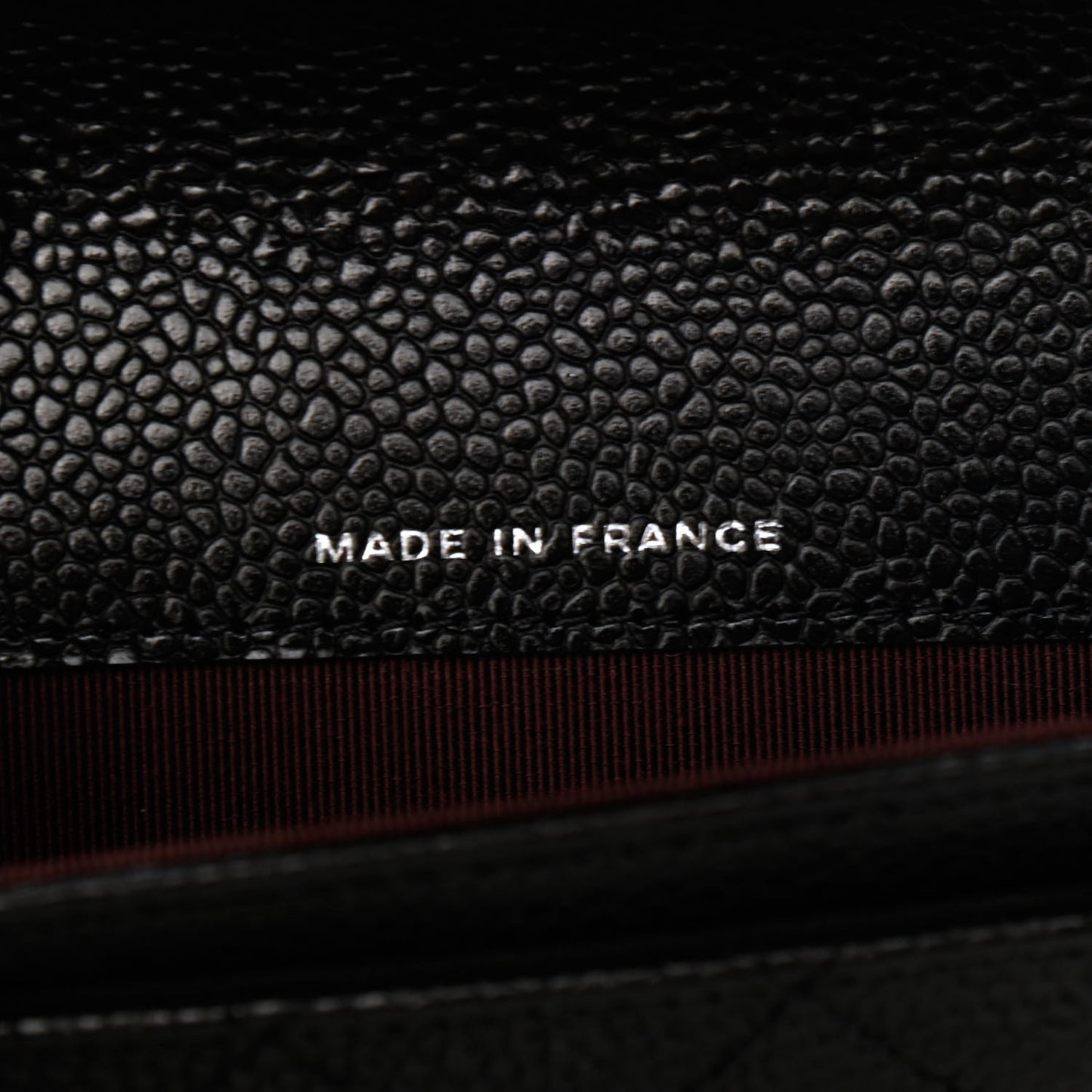 Caviar Quilted Flap Card Holder Wallet Black