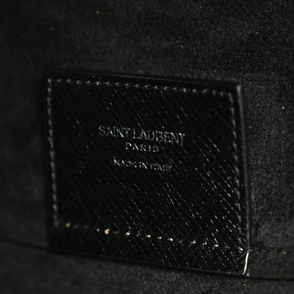 Saint Laurent Grained Calfskin Large Shopping Tote Warm Taupe Black 7 of 12