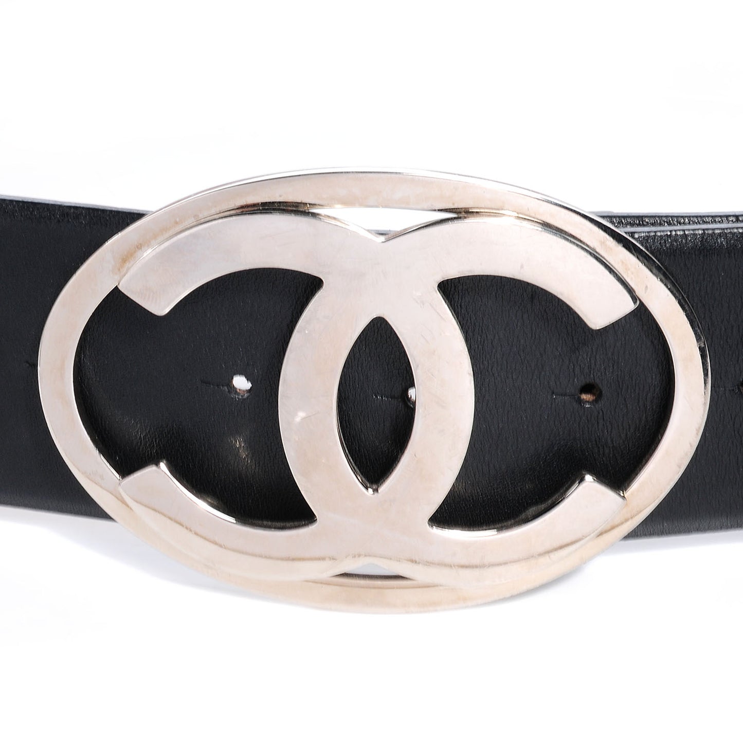 Leather CC Logo Belt 95 38 Black