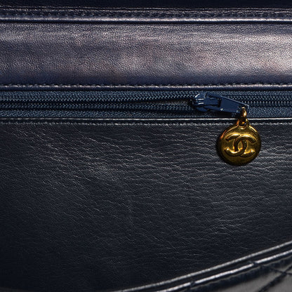 Chanel Lambskin Small Single Flap Navy 6 of 8