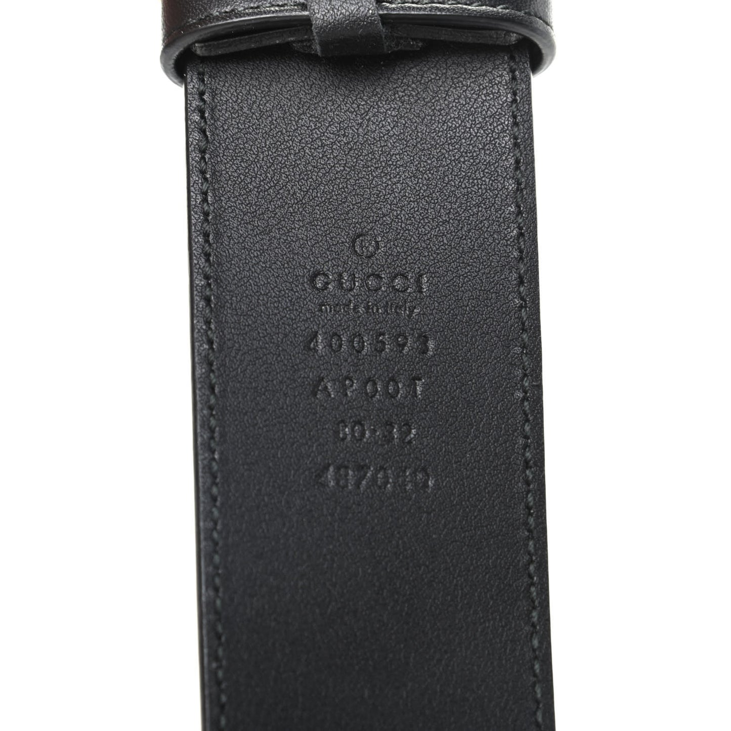 Calfskin Double G 40mm Belt 80 32 Black