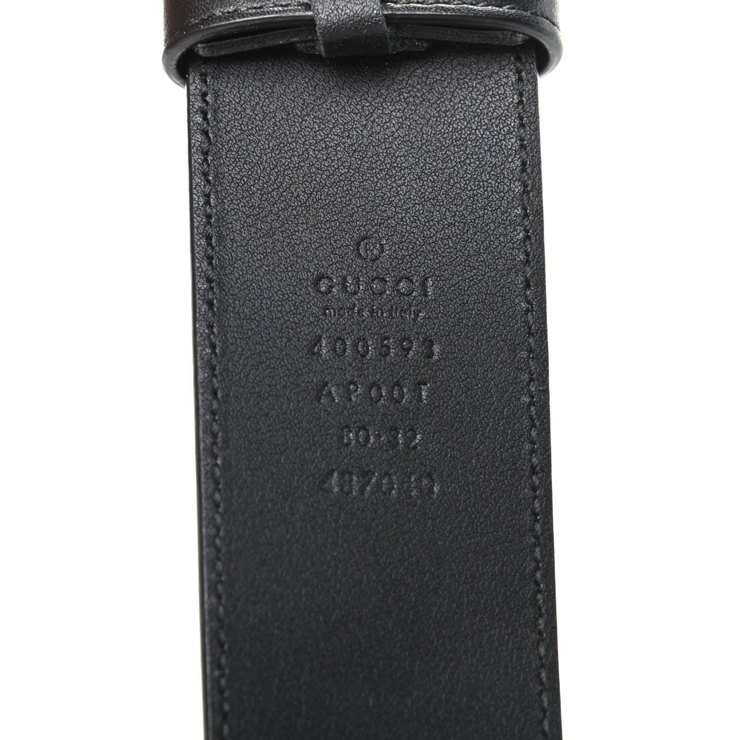 Gucci Calfskin Double G 40mm Belt 80 32 Black 3 of 5