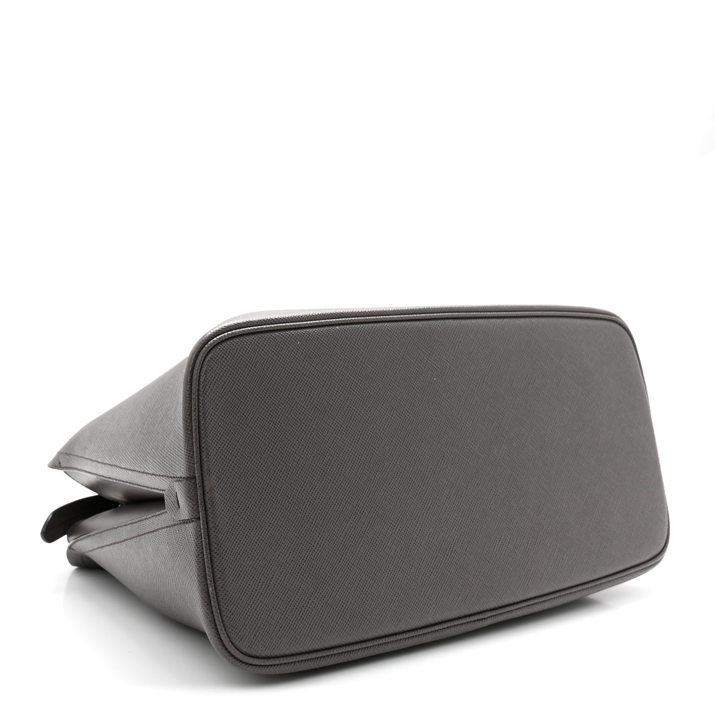 Saffiano Cuir Calfskin Matinee Tote Fumo Black