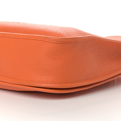 Hermes Taurillon Clemence Evelyne III GM Orange 9 of 17
