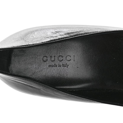 Gucci Calfskin Kristen Bamboo Pumps 37 Black 8 of 9