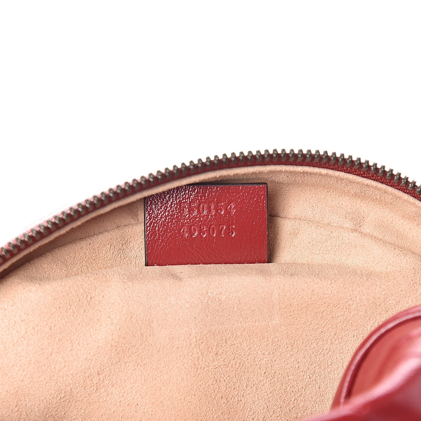 Glazed Calfskin Matelasse Heart Mini GG Marmont Round Shoulder Bag Romantic Cerise