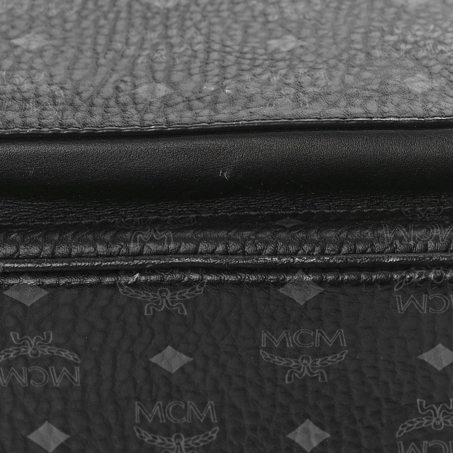 MCM Visetos Medium Stark Backpack Black 8 of 8