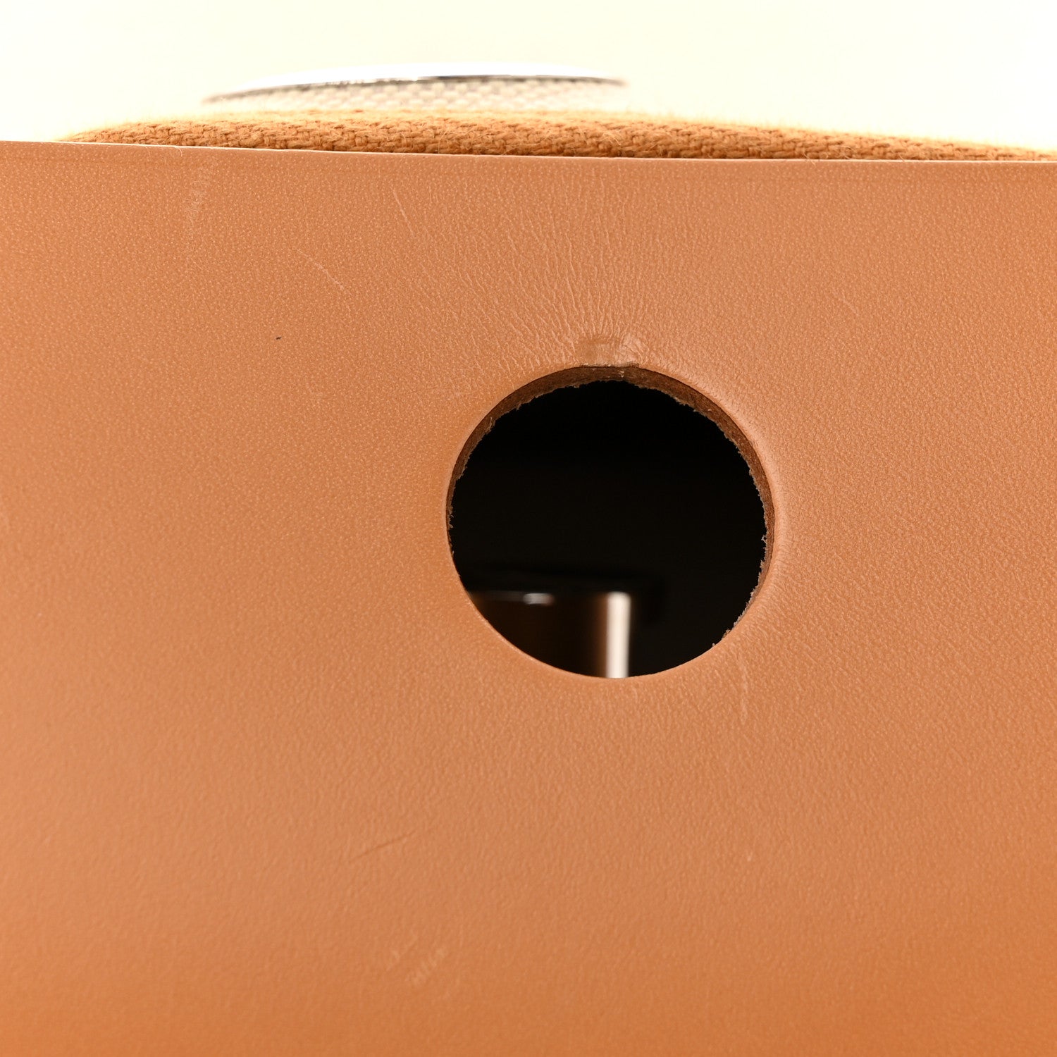 Hermes Military Toile Vache Hunter Herbag a Dos Zip Retourne Beton Naturel Sable 12 of 15