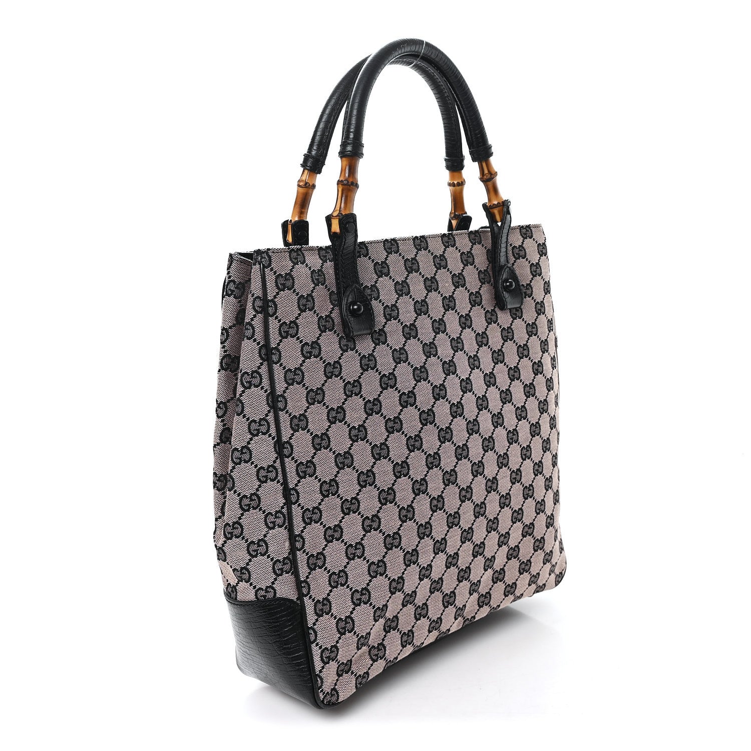 Gucci Monogram Bamboo Handle Bag Pink 3 of 10