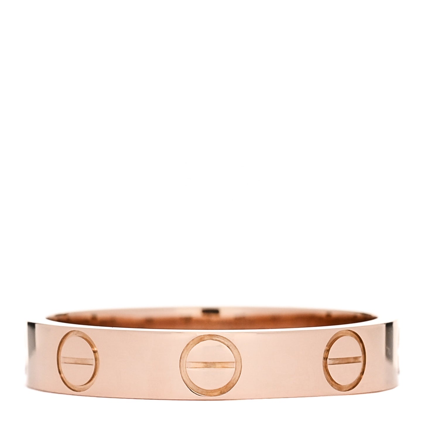 18K Pink Gold 3.5mm LOVE Wedding Band Ring 49 5
