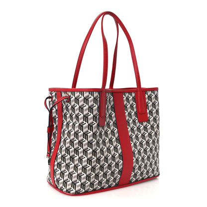 MCM Visetos Medium Liz Reversible Shopper Tote Ruby Red 7 of 19