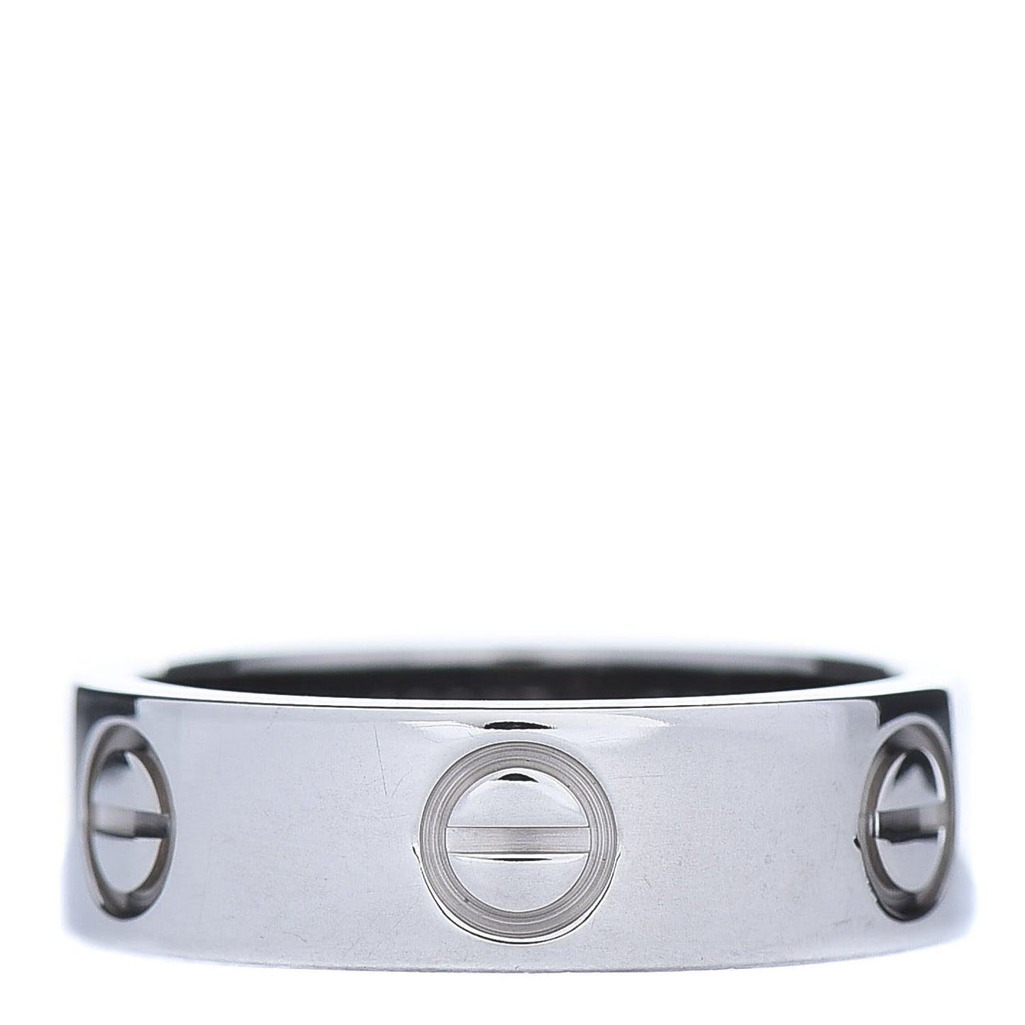 18K White Gold 5.5mm LOVE Ring 50 5.25