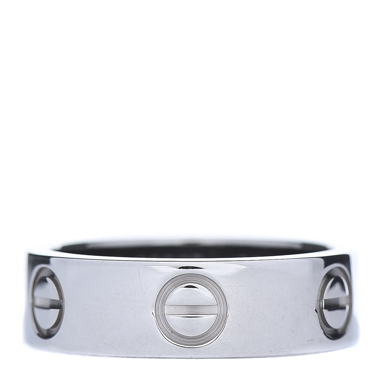 Cartier 18K White Gold 5.5mm LOVE Ring 50 5.25 1 of 4