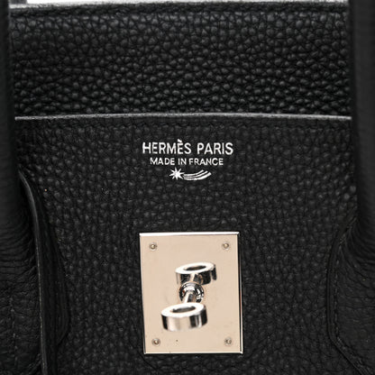 Hermes Taurillon Clemence Birkin 35 Black 6 of 13