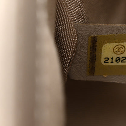 Chanel Lambskin Quilted Medium Top Handle Boy Flap Grey Green Red 8 of 11