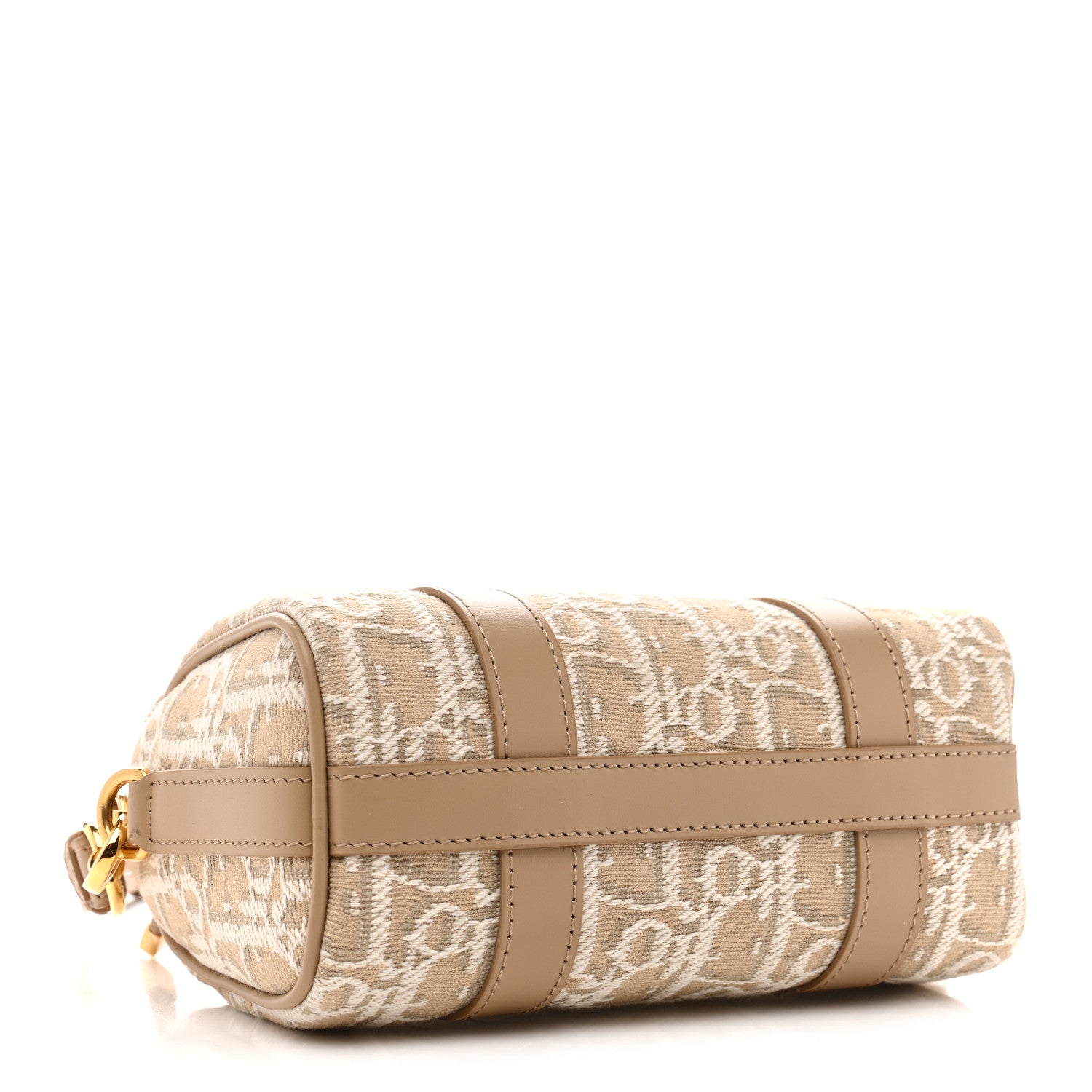 Christian Dior Oblique Chambray Groove 17 Bag Natural 1838346