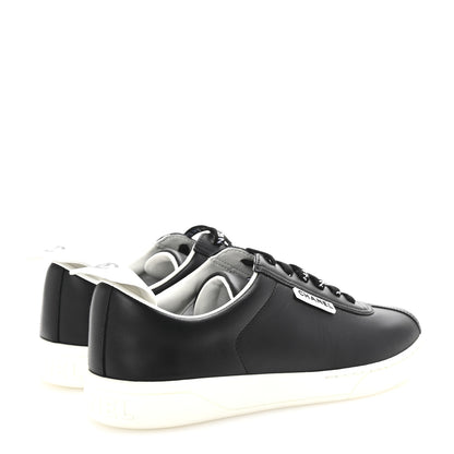 Chanel Calfskin CC Womens Sneakers 36.5 Black 5 of 10
