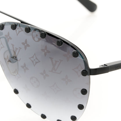 Louis Vuitton Monogram The Party Aviator Gradient Z0973U Sunglasses Black 9 of 9