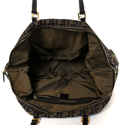 Fendi Zucca Large Zip Tote Tobacco 9 of 12