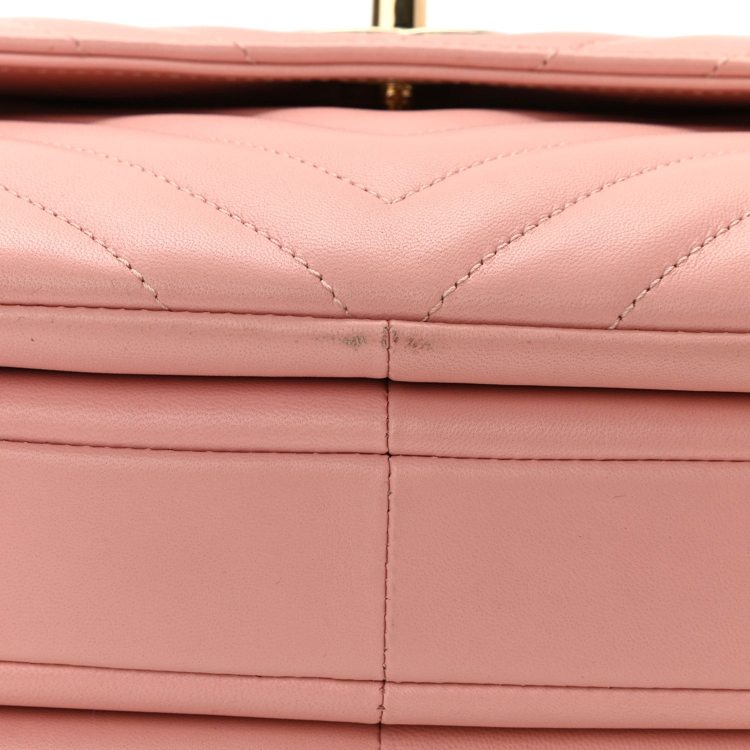 Chanel Lambskin Chevron Quilted Small Trendy CC Dual Handle Flap Bag Light Pink 12 of 12