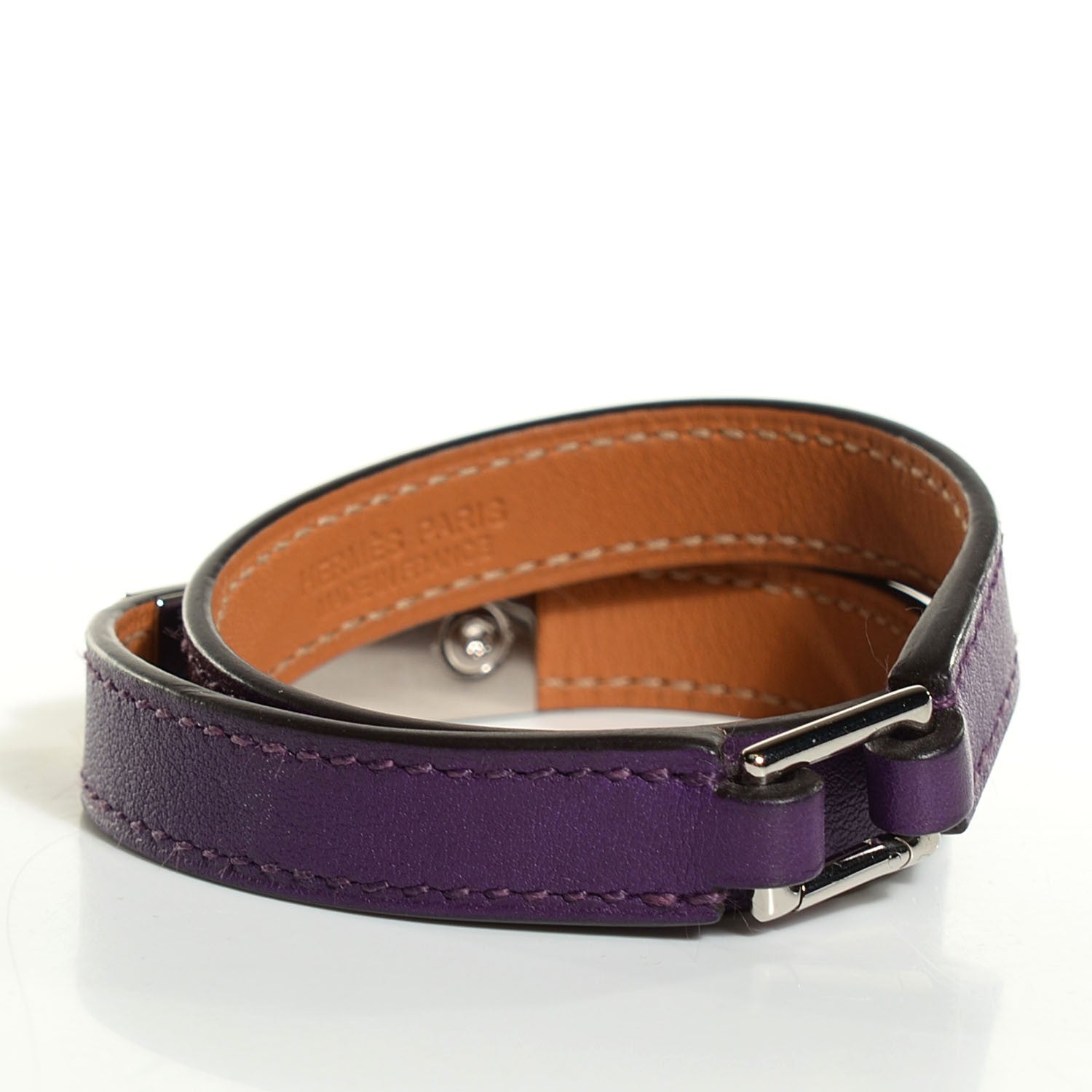 Hermes Veau Swift Rivale Bracelet S Ultraviolet 3 of 9