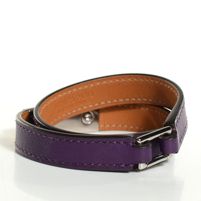 Hermes Veau Swift Rivale Bracelet S Ultraviolet 3 of 9