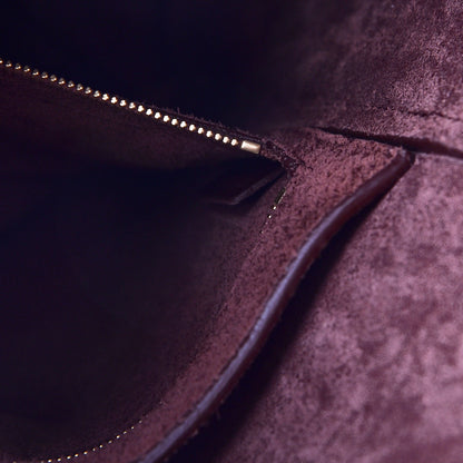 Celine Supersoft Calfskin Sangle Bucket Bag Burgundy 8 of 8